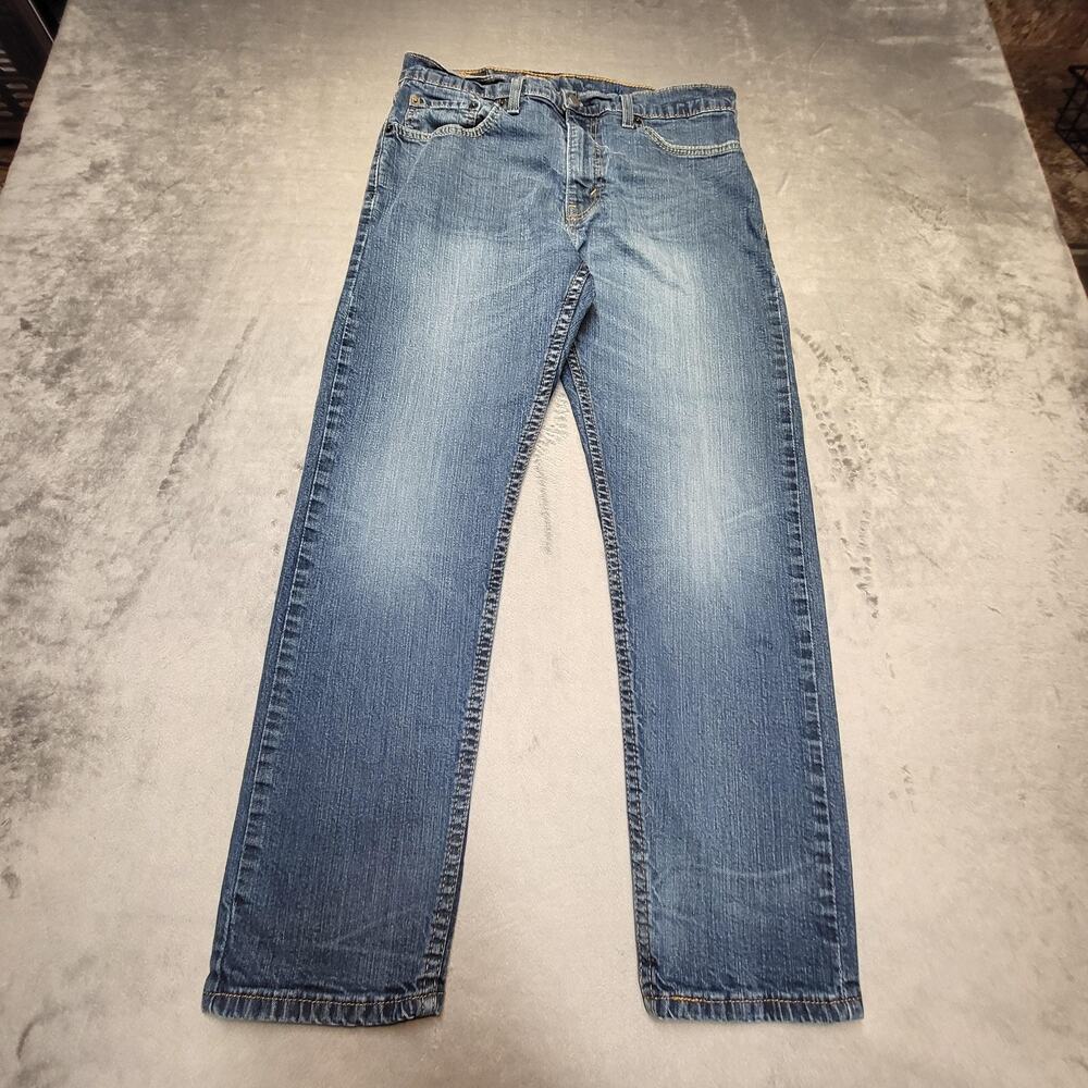 Levi's 502 Jeans Mens 33x30 Blue Tapered Regular Fit Medium Wash Denim